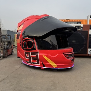 Kiosque mobile rétro en forme <span class=keywords><strong>de</strong></span> casque <span class=keywords><strong>de</strong></span> <span class=keywords><strong>course</strong></span> - Remorque commerciale <span class=keywords><strong>de</strong></span> vente pour café et snacks, solution remarquable pour le commerce <span class=keywords><strong>de</strong></span> rue - Product Image 3