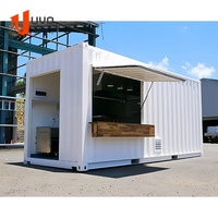 L'usine fournit directement 20 pieds conteneur mobile café boutique détachable conteneur d'expédition restaurant magasin à vendre