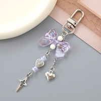 Colgante para Teléfono Kpop Bow Lucky Star, Estilo Y2K, Accesorios para Llavero, Correa para Teléfono, Cámara, Estuche para Auriculares
