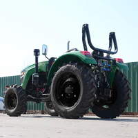 Tracteur Agricole Compact 4x4 le Plus Vendu, Mini-Ferme 4 Roues Motrices avec Pompe, Engrenages, Boîte de Vitesses et Accessoires Complets
