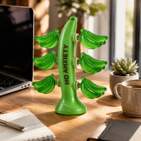 Jouet sensoriel détachable en forme de banane, souple, à remontée lente, apaisant et anti-stress