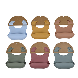Bavaglino in Silicone Personalizzato Certificato CE CPC, Senza BPA, per Neonati <span class=keywords><strong>e</strong></span> Bambini, Bavaglini per l'Alimentazione dei Bambini - Product Image 1