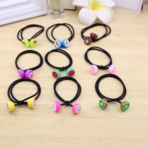 Fruit Design Hair Ties Rubber Colorful Mixed Women's Hair Accessories Casual Headwear Small <b>Gifts</b> Wholesale - Product Image 2