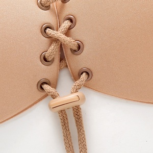 Sujetador Invisible sin Tirantes de Silicona para Vestido de Novia, Pegatina EN EL <span class=keywords><strong>Pecho</strong></span> con Cordón y Sujetador Adhesivo de Color de Mango, Accesorio para Vestido de Novia, 1 Unidad - Product Image 4