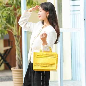 2023 Hot Sale Women Wholesale Beach Waterproof Tote Bags Custom Summer <b>Large</b> Fashion Silicone Bag - Product Image 6