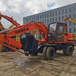 Excavadora de Ruedas Usada Hitachi EX100WD, Excavadora Hidráulica Compacta para Construcción y Movimiento de Tierras - Product Image 2