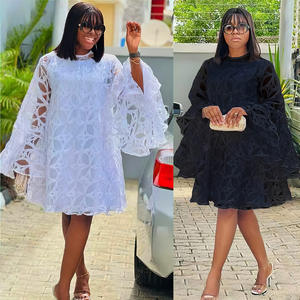 Robes africaines pour femmes, dentelle de haute qualité, robe longue ample pour femmes, burqa <span class=keywords><strong>boubou</strong></span>, robes décontractées grande taille pour femmes - Product Image 1