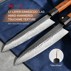Set Professionale di Coltelli da <span class=keywords><strong>Chef</strong></span> Kiritsuke da 2 Pezzi in Stile Giapponese in Acciaio Damasco, Utensili da Cucina di Alta Qualità in Acciaio Damasco VG10 - Product Image 3