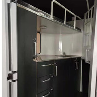 Remorque de transport de chevaux AOBOTE de luxe en aluminium pour 2 ou 3 chevaux, style rétro, avec logement, résistante à la rouille