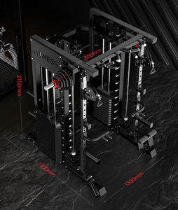 <span class=keywords><strong>Smith</strong></span> Machine Combo Set-Equipo multifunción de gimnasio en casa para sentadillas, <span class=keywords><strong>prensa</strong></span> de banco y entrenamiento <span class=keywords><strong>con</strong></span> cables, Sistema Integrado de Power Rack - Product Image 3