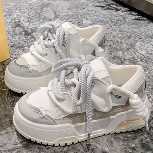 Chaussures De Style Marche Trendy Flat Shoes Women High Platform Mujer Sneakers Casual Shoes - Product Image 4