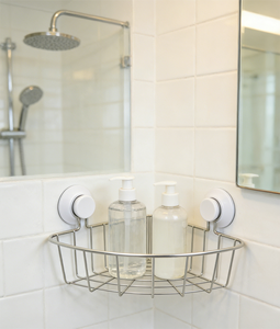 סלי אחסון רב תכליתיים ממתכת מחוררת, נירוסטה, מודרניים, אקולוגיים, בצבעים מותאמים אישית לשימוש בחדר אמבטיה - Product Image 4