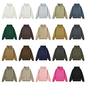 Sudadera con capucha para hombre Venta caliente 345GSM Algodón Poliéster Peso pesado Logotipo personalizado Gráfico Tallas grandes Streetwear - Product Image 5