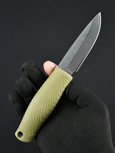 <span class=keywords><strong>Coltello</strong></span> <span class=keywords><strong>da</strong></span> Caccia e Campeggio a Lama Fissa in Acciaio CPM3V con Manico in Kraton, Disponibile OEM, Durezza 60 HRC - Product Image 4