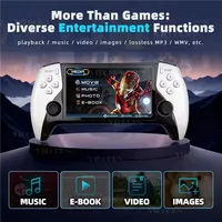 Console de Jeu Portable Hrx SF3500 5 Pouces avec Système Linux, Batterie 3000 mAh, Sans Fil, 4K HD, 20000 Jeux Intégrés, DDR3 2 Go de RAM, Processeur Dual Core