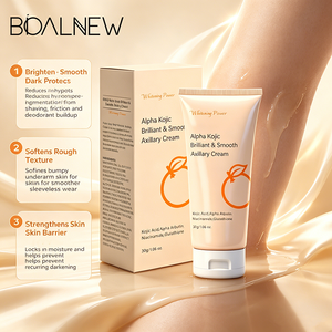 OEM ODM Brilliant Smooth Axillary Cream Whitening Multi-area Cream with Kojic Acid Alpha Arbutin <strong>Body</strong> Dark Spot Corrector Cream - Product Image 2
