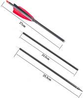 Linkboy tir à l'arc 3 démonter la colonne vertébrale 500 30 ''flèches en carbone 5 ''plume empennage 100GR conseils chasse à l'arc à poulies