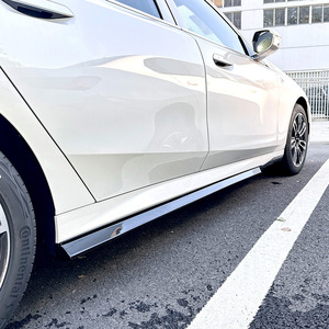 Bmw Side Skirts Piano Black Carbon Fiber Texture Abs 2024 G68 5 Series Fitment - Product Image 2