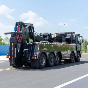รถยกอีซูซุ FTR 10x4 สำหรับงานหนัก พร้อมเครน 50 ตัน และล้อไฮดรอลิกยกได้ เครื่องยนต์ 4UZ1 - Product Image 5