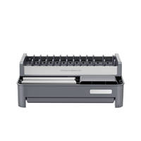 Égouttoir à vaisselle double couche en aluminium WIREKING, 100 % antirouille, grande capacité, organisateur de cuisine avec plateau
