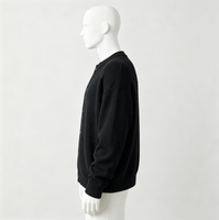 Vente en gros de pulls en tricot pour hommes sur mesure, col rond côtelé, boutons sur le devant, tricot surdimensionné, adapté à l'automne et à l'hiver