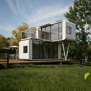 <span class=keywords><strong>Cabina</strong></span> <span class=keywords><strong>Prefabbricata</strong></span> Moderna in Acciaio con Cucina e Bagno per Hotel e Ville - Design Anticorrosione e Impermeabile - Product Image 1