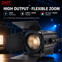 Projecteur LED Fresnel professionnel 350W, LED importée 300W, 3200K 5600K, gradateur progressif 0-100, éclairage de scène pour studio TV et tournage