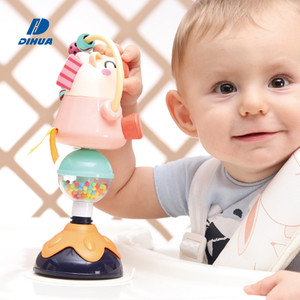 Hochet <span class=keywords><strong>pour</strong></span> bébé en forme de cheval de dessin animé, jouets multifonctionnels <span class=keywords><strong>pour</strong></span> nourrissons avec <span class=keywords><strong>ventouse</strong></span>, attrape et tourne, <span class=keywords><strong>jouet</strong></span> interactif de développement <span class=keywords><strong>pour</strong></span> bébé - Product Image 1