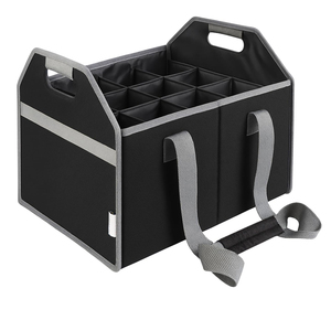 Portador de Vino Plegable y Reutilizable para 12 Botellas con Correa para el Hombro, para Guardar Licores, Champán, Cerveza, Vasos, Compras y Viajes - Product Image 1