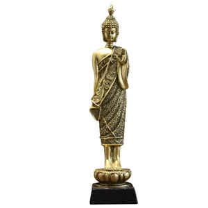 Cuivre <span class=keywords><strong>Bouddha</strong></span> Statue Résine Ornements Décoration de La Maison Debout <span class=keywords><strong>Bouddha</strong></span> Assis <span class=keywords><strong>Bouddha</strong></span> Entrée Zen Ornements Décoration - Product Image 1