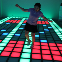 Piste de danse interactive LED 30cm/50cm avec éclairage RGB 3-en-1, indice de protection IP65, contrôle par PC