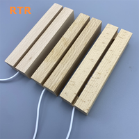 Vente en gros de lampe de nuit LED en hêtre avec socle pour lampe support de lampe Logo personnalisé en bois USB décoration en bois artisanat moderne en bois souvenir