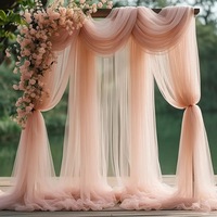 Kain Latar Belakang Tulle Transparan Langsung dari Pabrik, Tirai Kain Transparan untuk Dekorasi Fotografi