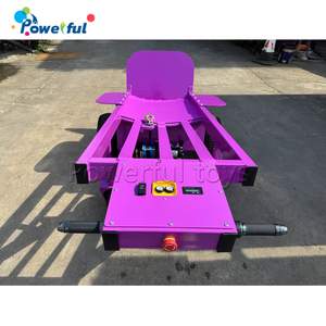 Chariot de manutention électrique motorisé en acier pour le déplacement de châteaux gonflables et de marchandises gonflables - Product Image 2