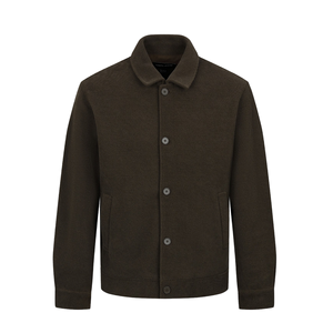 Chaqueta Cortavientos Varsity Casual con Capucha, de Alta Calidad, Personalizada OEM 2026, para Hombre, de Invierno, con Forro Polar y Lona - Product Image 1