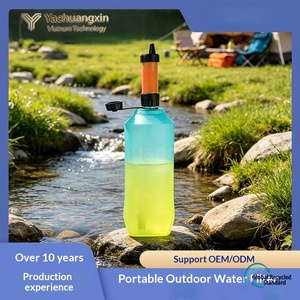 Paille filtrante à eau avec bouteille en PP pour la randonnée, le camping et les activités de plein air, 1 pièce, toutes saisons - Product Image 5