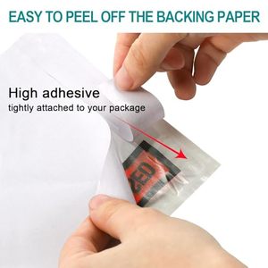 Custom <b>Logo</b> Clear Plastic Side Loading Blank Envelope Pouches for Packing List, Adhesive Shipping Label Sleeve - Product Image 4