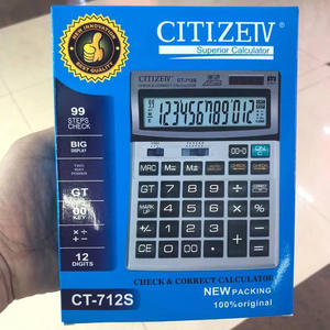 เครื่องคิดเลขพลังงานแสงอาทิตย์ Citizen Ct712s 12 หลัก เครื่องมือคำนวณธุรกิจแบบตั้งโต๊ะสำหรับใช้ในสำนักงาน - Product Image 5