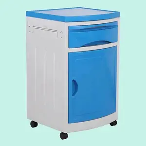 Factory sale hospital bedside cabinets ABS medical hospital bedside table