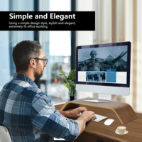 SAMDI Fabrication Support universel pour moniteur en bois Support de table pour téléviseur et ordinateur portable