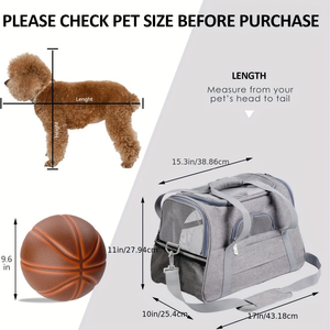Pet Carrier Bag Hot Sale High Quality Durable Oxford Breathable Airline Approved <b>Cat</b> Bag Pet Cages Carrier for Travel - Product Image 4