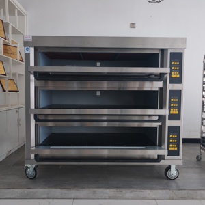 فرن كهربائي تجاري |   فرن كهربائي مزدوج الطبقات لخبز الخبز والمعجنات والكعك - Product Image 4