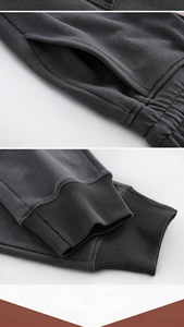 <span class=keywords><strong>Pantaloni</strong></span> Jogger Casual Multicolore in Cotone Pesante con Vita Elastica, Traspiranti, Personalizzabili, con Tasca Posteriore - Product Image 4