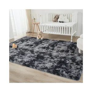 fur rug for living room soft and durable machine washable area carpet suitable for children's room bedroom living room