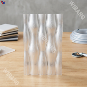 แผ่นผนังอลูมิเนียมลายนูนสีขาว ลายจุด กันน้ำ สำหรับตกแต่งภายในตามสั่ง - Product Image 3