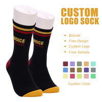 Chaussettes sur mesure Chaussettes d'athlétisme en jacquard sur mesure Chaussettes d'équipage au design personnalisé pour hommes avec logo