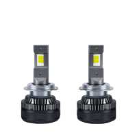 Ampoule LED antibrouillard X12 H11 H8 120W 10000LM 6000K, éclairage avant de remplacement avec double tube en cuivre pour mise à niveau