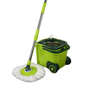 Serpillère à roulettes pour nettoyage facile des sols à 360 degrés, avec manche télescopique extensible, panier rectangulaire en plastique, équipement de nettoyage pour la <span class=keywords><strong>maison</strong></span> - Product Image 6