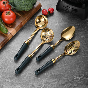 منتجات مطبخ وصلت حديثاً 2023 أدوات مطبخ من الفولاذ المقاوم للصدأ أدوات طهي مقشدة مغرفة حساء - Product Image 3