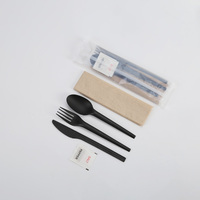Couverts jetables biodégradables en CPLA sans plastique pour restaurants aériens (couteau, fourchette, cuillère) – Vaisselle compostable OEM